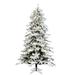 Vickerman 558263 - 4.5' x 38" Artificial Flocked York Spruce 250 Color Changing LED Lights Christmas Tree (A182347LED8FCEZ)