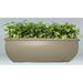 Allied Molded Products Orlando Composite Pot Planter Composite in White/Indigo | 30 H x 60 W x 36 D in | Wayfair ORL-603630-PD-37