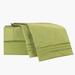 Clara Clark Setaluna Premier Sheet Set Microfiber/Polyester/Silk/Satin in Green | Full | Wayfair wafair_satlun_sht_full-calla