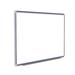 Ghent Magnetic Porcelain Whiteboard w/ DecoAurora Aluminum Frame Porcelain/Metal in Gray | 48 H x 96 W x 1 D in | Wayfair DFMNV48