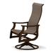 Telescope Casual St. Catherine Swivel Patio Dining Chair Plastic/Resin/Sling | 44 H x 25.5 W x 28.75 D in | Wayfair HH5K75301