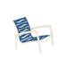 Tropitone South Beach EZ Span™ Patio Chair in Gray/White/Black | 22.5 H x 26.5 W x 28.5 D in | Wayfair 230513WV_SNO_RYB