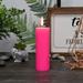 Wrought Studio™ Smokeless Paraffin Unscented Pillar Candle Paraffin, Glass in Pink | 3 H x 3 W x 3 D in | Wayfair VRKG1432 37979503