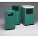 Witt Food Court Series Receptacle Trash Can Fiberglass in Green | 40 H x 20 W x 20 D in | Wayfair 77S-2040FC-PD-33 With edge protectors