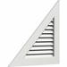 Ekena Millwork PVC Right Triangle - Left Side Gable Vent w/ Flat Trim Frame in White | 21.7 H x 29 W in | Wayfair GVPRL20X1501FUN