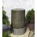 Campania International Lg Ribbed Glass Fiber Reinforced Concrete (GFRC) Cylinder Fountain | 33.5 H x 19.5 W x 19.5 D in | Wayfair GFRCFT-1107-LA