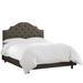 Wayfair Custom Upholstery™ Tufted Upholstered Low Profile Standard Bed Upholstered in Brown | 54 H x 62 W x 83 D in