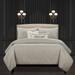 F. Scott Fitzgerald Lumiere Shimmer Luxury Duvet Cover & Insert Set Polyester/Polyfill/Microfiber in Gray/White | Wayfair LUTR-XDUCK6