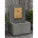 Campania International MC Series Concrete Fountain | 40 H x 17.5 W x 25 D in | Wayfair FT-332/CS-PN