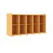 TotMate Tot Mate 10 Compartment Hook Wall Mounted Cubby Storage Wood in Brown | 26 H x 46 W x 15 D in | Wayfair TM2410R.S2222