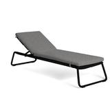 OASIQ Corail Reclining Chaise Lounge w/ Cushions Metal in Gray | 13.75 H x 27.5 W x 86.5 D in | Outdoor Furniture | Wayfair 1001110045000-FV