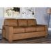 Westland and Birch Blanca 86" Genuine Leather Square Arm Sofa Bed in Brown | 36 H x 86 W x 41 D in | Wayfair Blanca-QS-L10