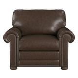 Club Chair - Westland and Birch Odessa 42" Wide Top Grain Leather Club Chair Leather/Genuine Leather in Red/Brown | 36 H x 42 W x 39 D in | Wayfair