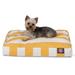 Majestic Pet Products Vertical Stripe Orthopedic Memory Foam Pillow Polyester/Memory Foam in Yellow | Large (36" W x 44" D x 5" H); | Wayfair