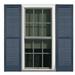 Perfect Shutters, inc. Premier Louver Exterior Shutters Vinyl in Gray | 55 H x 15 W x 0.78 D in | Wayfair IL501555004