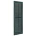 Perfect Shutters, inc. Premier Louver Exterior Shutters Vinyl in Gray/White | 47 H x 15 W x 0.78 D in | Wayfair IL501547331