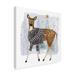 The Holiday Aisle® 'Cozy Woodland Animal III' Graphic Art on Wrapped Canvas in Black/Brown/Gray | 14 H x 14 W x 2 D in | Wayfair