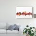 Wrought Studio™ 'El Paso Texas Skyline Red' Graphic Art on Wrapped Canvas in White | 30 H x 47 W x 2 D in | Wayfair