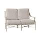 Woodard Delphi 55" Wide Loveseat w/ Cushions Metal/Sunbrella® Fabric Included in Gray/Brown | 33.25 H x 55 W x 32.75 D in | Outdoor Furniture | Wayfair