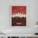 Wrought Studio™ 'San Francisco California Skyline II' Graphic Art on Wrapped Canvas Metal in Red | 32 H x 24 W x 2 D in | Wayfair