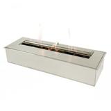 BioFlame Bio-Ethanol Fireplace, Stainless Steel in Gray | 4.5 H x 48 W x 7.75 D in | Wayfair 48” Burner