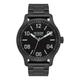 Nixon Patrol Black/Silver Men’s Quartz and Custom Stainless Steel Watch. (42mm. Black & Silver Watch Face/Black Stainless Steel Band)