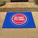 FANMATS NBA Detroit Pistons All-Star 42.5 in. x 33.75 in. Non-Slip Indoor Only Door Mat Synthetics in Blue | 33.75 W x 42.5 D in | Wayfair 19438