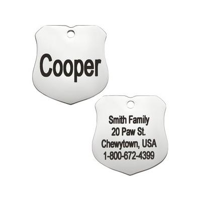 Frisco Stainless Steel Personalized Dog & Cat ID Tag, Badge, Small