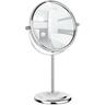 Miroir grossissant x7, miroir grossissant double face sur pied, ø 15 cm, Acier, 20x31,5x12 cm,