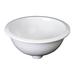 Barclay Emma Vitreous China Circular Drop-In Bathroom Sink | 8.5 H x 15.75 W x 15.75 D in | Wayfair 4-520WH