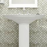 Merola Tile Hudson Tangier 2" x 2" Porcelain Grid Mosaic Wall & Floor Tile Porcelain in White | 2.25 H x 2 W x 0.2 D in | Wayfair WFFKOLTR27