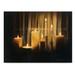 Astoria Grand 'Burning Bright Large Candles' Oil Painting Print on Wrapped Canvas Metal in Black/Brown | 24 H x 32 W x 2 D in | Wayfair