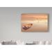 Highland Dunes 'Soft Sunrise on The Beach 2' Acrylic Painting Print on Wrapped Canvas Canvas | 16 H x 24 W x 2 D in | Wayfair