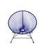 Innit Papasan Patio Chair in Blue/Black | 29 H x 32 W x 28 D in | Wayfair i02-01-28