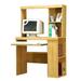 Red Barrel Studio® Ilsa Computer Desk w/ Hutch in Brown | 54.125 H x 36 W x 16 D in | Wayfair 3ECADE3C2AC34DA592B3C91EBA07DAEC