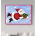 The Holiday Aisle® 'Santa & Holly Leaves' Canvas Art Canvas in White/Black | 35 H x 47 W in | Wayfair 17FB061FEC904A179625364487EADEDD