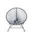 Innit Papasan Patio Chair in Gray/Blue/Black | 29 H x 32 W x 28 D in | Wayfair i02-01-06