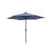 Arlmont & Co. Crewellwalk Solar Lighted 9' Market Umbrella Metal in Blue/Navy | 93.7 H in | Wayfair 31691276F0314DB5A939270DBD40AC35