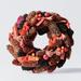 The Holiday Aisle® Preserved Handcrafted Pinecone Wreath Traditional Faux in Brown/Orange/Red | 11.5 H x 11.5 W x 3 D in | Wayfair