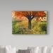 Winston Porter 'Nature Color' Oil Painting Print on Wrapped Canvas in Green/Orange/Yellow | 12 H x 19 W x 2 D in | Wayfair