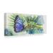 World Menagerie 'Best Friends Frog Butterfly' Acrylic Painting Print on Wrapped Canvas in Gray/Green | 10 H x 24 W x 2 D in | Wayfair