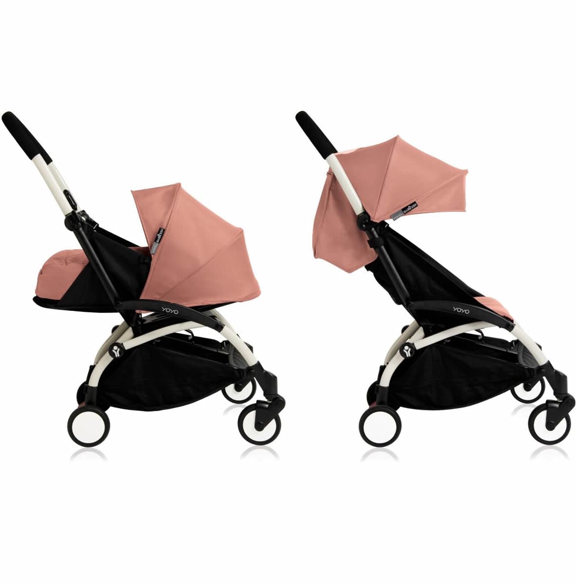 Babyzen Yoyo 0+/6+ Complete Stroller - White/Ginger