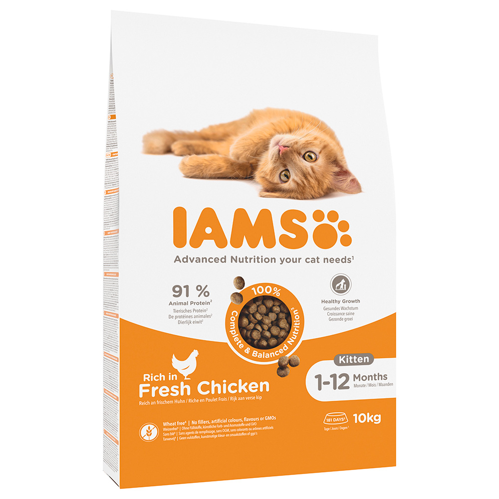 IAMS Advanced Nutrition Kitten Pollo fresco Crocchette per gatto - Set %: 2 x 10 kg