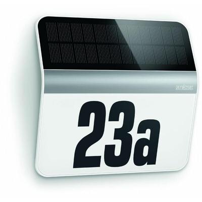 Steinel - led Solar Hausnummern-Leuchte edelstahl Solar mit Dämmerungssensor Hausnummern-Leuchte