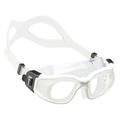 Cressi Swim Galileo Goggles Schwimmbrille Mit Gehärtetem Glas, Transparent/Weiß, Einheitsgröße
