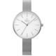 Obaku Women's Viol-Steel Classic Collection Analog Watch with 3 Hands Movement | Silver Stainless Steel Mesh Band and Beautifully Designed Case | 3 ATM Water Resistance Watch | Designed in Denmark