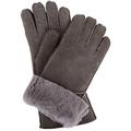 SNUGRUGS Women's Vicky, Sheepskin Glove With Fold Back Cuff Scarf, Grey (Grey Grey), Large 7.5 UK