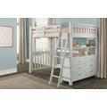 Highlands Full Loft Bed in White Wood - Hillsdale 12080N