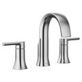 Moen Doux Two-Handle Widespread Bathroom Faucet Trim Kit, Valve Required in Gray | 13.5 W in | Wayfair TS6925