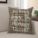 The Holiday Aisle® Corine So Hurry Down the Chimney Tonight in Tartan Plaid Throw Pillow Polyester | 18 H x 18 W x 1.5 D in | Wayfair